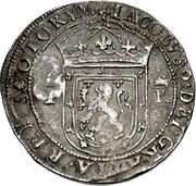 ⅓ Ryal - James VI 1st Coinage, Countermark of 1578 obverse image