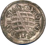 320 Réis - Pedro II Narrow Crown; Bahia Mint, Brazil, 1695-1698 reverse image