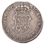 10 Shillings - William and Mary, United Kingdom, 1690 reverse image