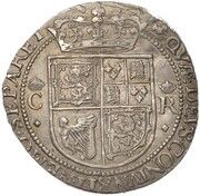 12 Shillings - Charles I 3rd Coinage, 4th Issue, United Kingdom, 1639-1641 reverse image