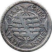 320 Réis - João V Crown with 4 or 5 Arches; Lisbon and Rio de Janeiro Mints, Brazil, 1748-1750 reverse image