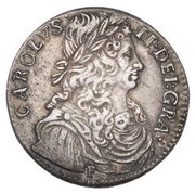 1 Merk - Charles II 1st Coinage, Type III obverse image