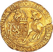 1 Unicorn - James V 1st Coinage, Countermarked obverse image