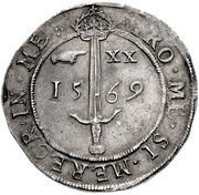 ⅔ Ryal - James VI 1st Coinage, United Kingdom, 1561-1571 reverse image