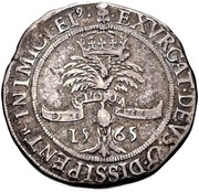⅔ Ryal - Mary and Henry Darnley 4th Period, United Kingdom, 1565-1567 reverse image