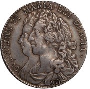 20 Shillings - William and Mary obverse image