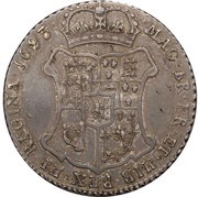20 Shillings - William and Mary, United Kingdom, 1693-1694 reverse image