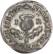 2 Merks - James VI 2nd Coinage, United Kingdom, 1578-1580 reverse image