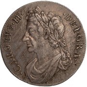 ½ Dollar - Charles II 2nd Coinage obverse image