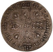 ½ Dollar - Charles II 2nd Coinage, United Kingdom, 1675-1681 reverse image