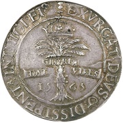 1 Ryal - Mary and Henry Darnley 4th Period, Type II, United Kingdom, 1565-1567 reverse image