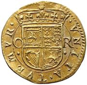 1 Britain Halfcrown - Charles I 3rd Coinage, 1st Issue, United Kingdom, 1637-1638 reverse image