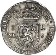 40 Shillings - James VI 4th Coinage, United Kingdom, 1582 reverse image