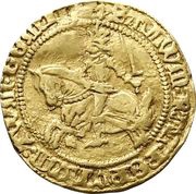 ½ Rider - James III Issued of 1475-83, Type II, United Kingdom, 1475-1483 reverse image
