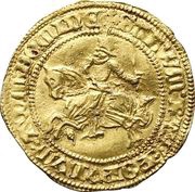 ½ Rider - James III Issue of 1475-83, Type II, United Kingdom, 1475-1483 reverse image