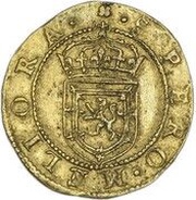 ½ Rider - James VI 7th coinage, United Kingdom, 1593-1601 reverse image