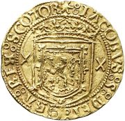 1 Crown - James V 2nd Coinage, Type I obverse image