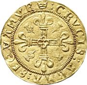 1 Crown - James V 2nd Coinage, Type IV, United Kingdom, 1526-1539 reverse image