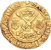 ½ Sword and Sceptre Piece - James VI 8th Coinage, United Kingdom, 1601-1604 reverse image