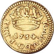 400 Réis - João V Rio de Janeiro Mint, Brazil, 1734 reverse image