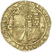 1 Britain Crown - Charles I 1st Coinage, United Kingdom, 1625-1635 reverse image
