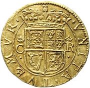 1 Britain Crown - Charles I 3rd Coinage, 1st Issue, United Kingdom, 1637-1638 reverse image