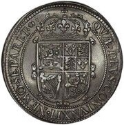 60 Shillings - Charles I 3rd Coinage, 1st Issue, United Kingdom, 1637-1638 reverse image