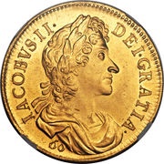 60 Shillings - James VII Restrike, Pattern obverse image