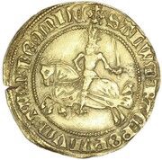 1 Rider - James III Issue of 1475-83, Type II, United Kingdom, 1475-1483 reverse image
