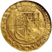 1 Double Crown - Charles I 1st Coinage, United Kingdom, 1625-1635 reverse image