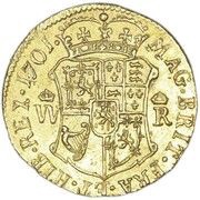 ½ Pistole - William II, United Kingdom, 1701 reverse image