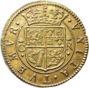 ½ Unit - Charles I 3rd coinage, 1st Issue, United Kingdom, 1637-1638 reverse image