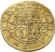 ½ Unit - Charles I 3rd Coinage, 2nd Issue, United Kingdom, 1639-1641 reverse image