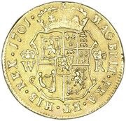 1 Pistole - William II, United Kingdom, 1701 reverse image