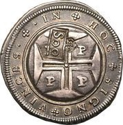 500 Réis - João IV Countermarked 400 Réis, Brazil, 1663 reverse image