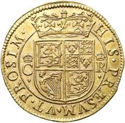 1 Unit - Charles I 3rd Coinage, 1st Issue, United Kingdom, 1637-1638 reverse image