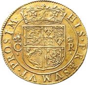 1 Unit - Charles I 3rd Coinage, 1st Issue, United Kingdom, 1637-1638 reverse image