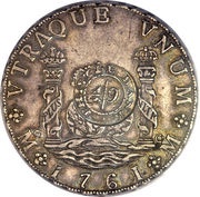 4 Shillings 9 Pence Thistle Bank, United Kingdom, 1761 reverse image
