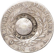 5 Shillings Dalzell Farm, United Kingdom, 1804 reverse image