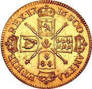 1 Guinea - James VIII Restrike, Pattern, United Kingdom, 1716 reverse image