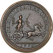 1 Farthing - Anne Pattern, United Kingdom, 1713 reverse image