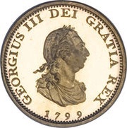 1 Farthing - George III 3rd issue; Proof obverse image