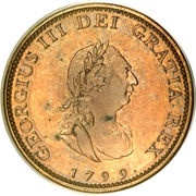 1 Farthing - George III 3rd issue; Proof obverse image