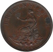 1 Farthing - George III Pattern, United Kingdom, 1805 reverse image