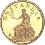 1 Farthing - George III 4th issue; Proof, United Kingdom, 1806-1807 reverse image