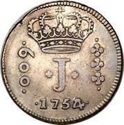 600 Réis - José I Province of Minas Gerais; Bahia Mint obverse image
