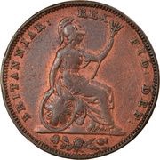 1 Farthing - George IV 2nd issue, United Kingdom, 1826-1831 reverse image