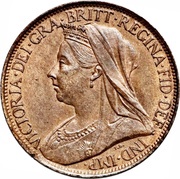 1 Farthing - Victoria 4th portrait obverse image