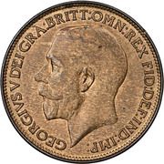 1 Farthing - George V obverse image