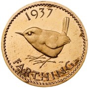 1 Farthing - Edward VIII Pattern, United Kingdom, 1937 reverse image